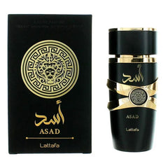 Asad by Lattafa Perfumes Masculine Eau de Parfum Fragrance Spray (100mL) Simple Showcase