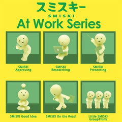 Smiski At Work Series Collectible Glow in the Dark Figurine Blind Box (1pc) Simple Smiski
