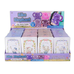 Eiko Elephant Furry Kawaii Plush Keychain Mystery Tin (1pc) Simple Exclusive