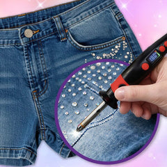 Dazzlify Hot-Fix Bedazzle Rhinestone Applicator Wand Large Kit Simple Dazzlify