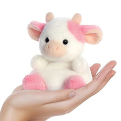 Original Palm Pals™ Belle Strawberry Cow 5" Plush Toy Simple Palm Pals