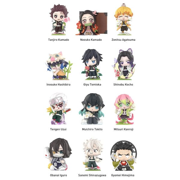 Pop Mart x Demon Slayer: Birth Flower Series Collectible Figurine Blind Box (1pc) Simple Pop Mart