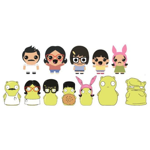 Bob's Burgers Squishme Mystery Fidget Squishy Toy Blind Bag (1pc) Simple Bob's Burgers