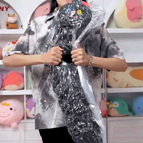 Plush Body Pillow Toy Styles (3FT Long!) | Grey Tabby Cat Simple Showcase