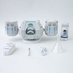 POPALOOZI Light-Up Bubble Storm Machine with Remote Simple Exclusive