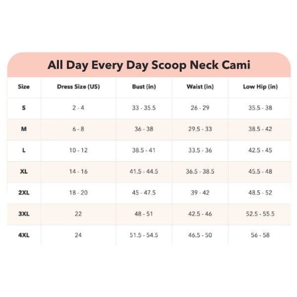 Shapermint Essentials® All Day Every Day Scoop Neck Cami - White (Multiple Sizes) Simple Shapermint