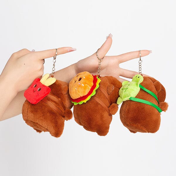 Capybara 5" Kawaii Backpack Bag Charm Hanger Plush Toy (1pc) Multiple Styles Simple Exclusive