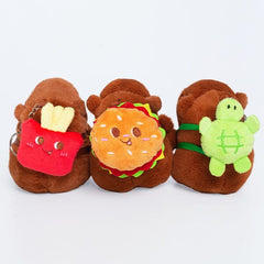 Capybara 5" Kawaii Backpack Bag Charm Hanger Plush Toy (1pc) Multiple Styles Simple Exclusive