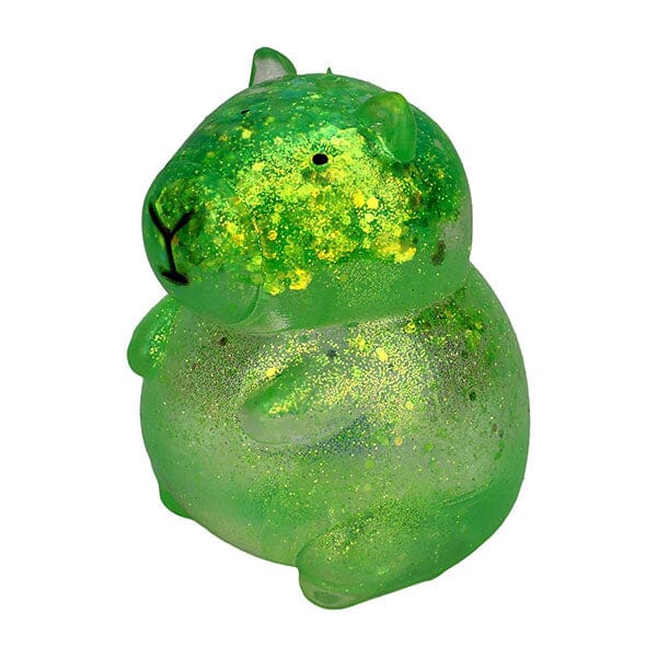 Capybara Kawaii Sparkly Stress Ball Squishy Fidget Toy (1pc) Color Ships Assorted Simple Exclusive