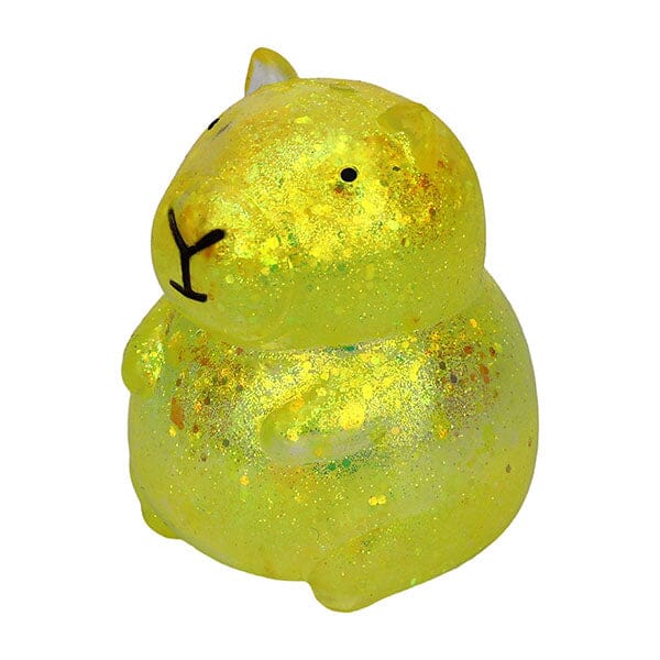 Capybara Kawaii Sparkly Stress Ball Squishy Fidget Toy (1pc) Color Ships Assorted Simple Exclusive