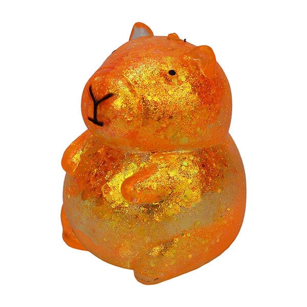 Capybara Kawaii Sparkly Stress Ball Squishy Fidget Toy (1pc) Color Ships Assorted Simple Exclusive