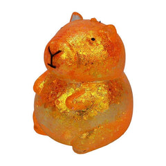 Capybara Kawaii Sparkly Stress Ball Squishy Fidget Toy (1pc) Color Ships Assorted Simple Exclusive