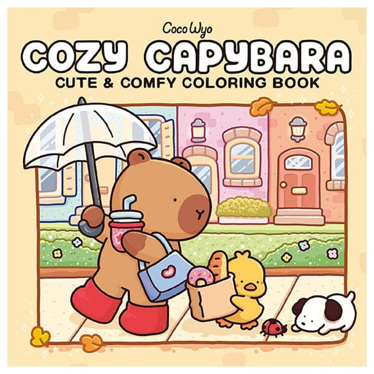 "Cozy Capybara" Coloring Book: Cute & Comfy Coloring by Coco Wyo (45 Pages) Simple Coco Wyo