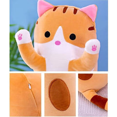 Long Animal Plush Toy Styles (3FT Long!) | Orange Tabby Cat Simple Showcase