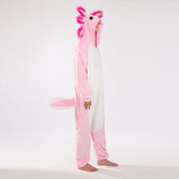 Cozy Cuddler Axolotl Flannel Adult Onesie (1pc) Multiple Sizes Simple Cozy Cuddler