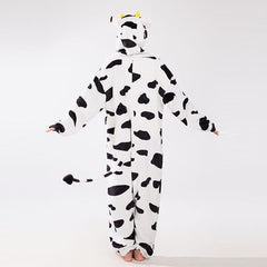 Cozy Cuddler Cow Flannel Onesie For Adults & Kids (1pc) Multiple Sizes Simple Cozy Cuddler