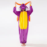 Cozy Cuddler Dragon Flannel Onesie For Adults & Kids (1pc) Multiple Sizes Simple Cozy Cuddler