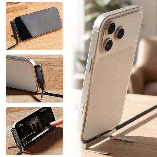 GearWaves USB-C Charging Cable w/ Built-In Phone Stand Simple Exclusive