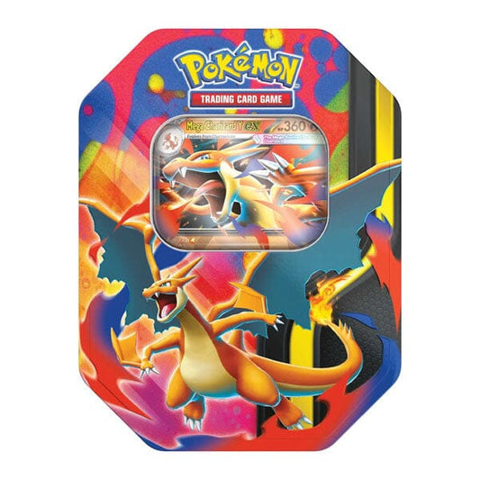 Pokémon TCG: Mega Charizard ex Collectible Tin Box Simple Pokémon