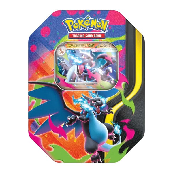 Pokémon TCG: Mega Charizard ex Collectible Tin Box Simple Pokémon