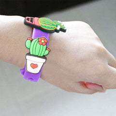 Shoe Charm Silicone Bracelet | Color Ships Assorted Simple Showcase