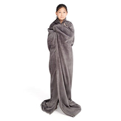 Cozy Cuddler Full-Body Wearable Blanket w/ Foot Pockets (1pc) Black or Grey Simple Cozy Cuddler
