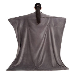 Cozy Cuddler Full-Body Wearable Blanket w/ Foot Pockets (1pc) Black or Grey Simple Cozy Cuddler
