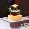 CelestiaGlow LED Crystal Ball With Wooden Base (Multiple Styles)