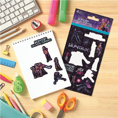 KPop Demon Hunters Sticker Pack (4 Sheets) Simple KPop Demon Hunters