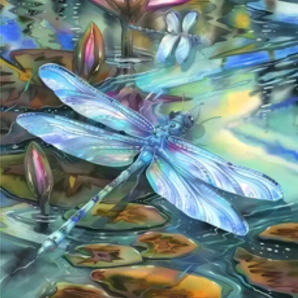 Studio Art Diamond Painting Full Coverage "Water's Whisper" (40cm x 40cm) Simple Studio Art