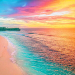 Studio Art Diamond Painting Full Coverage "Serene Sunset" (40cm x 40cm) Simple Studio Art