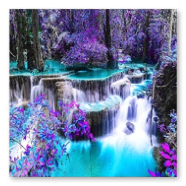 Studio Diamond Painting Full Coverage | Cascading Waterfall | 40cm x 40cm | Pre-Order Preorder Showcase