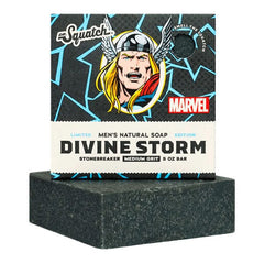 Dr. Squatch® x Marvel™ All-Natural Bar Soap For Men - Thor Divine Storm Simple Dr. Squatch