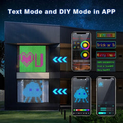 Pulsationz Bluetooth Programmable LED Curtain Lights (6.4ft) Simple Pulsationz