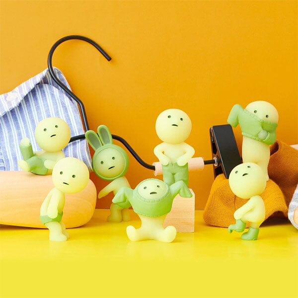 Smiski Dressing Series Collectible Glow in the Dark Figurine Blind Box (1pc) Simple Smiski
