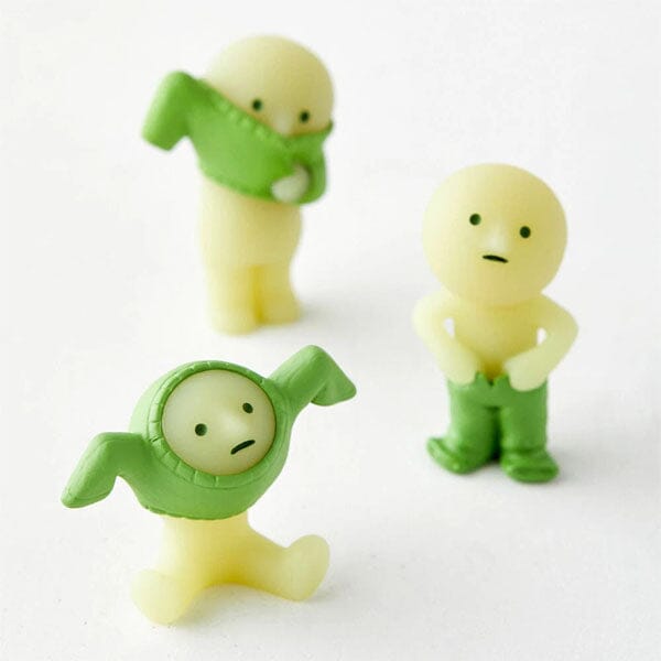 Smiski Dressing Series Collectible Glow in the Dark Figurine Blind Box (1pc) Simple Smiski