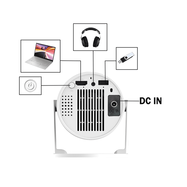 TheaterBeam Projector - Mini Round Projector For Ultimate Experience Preorder Showcase