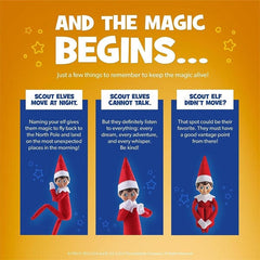 Elf On The Shelf® Official Christmas Tradition Kit (Blue Eye Boy English/French) Includes Storybook & Scout Elf! Simple Exclusive