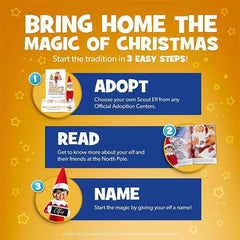 Elf On The Shelf® Official Christmas Tradition Kit (Blue Eye Boy English/French) Includes Storybook & Scout Elf! Simple Exclusive