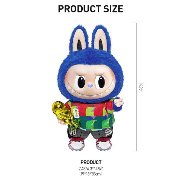 Pop Mart x THE MONSTERS & FIFA World Cup: Giant 15" Labubu "Catch the Win" Series Plush Doll (1pc) Simple Pop Mart