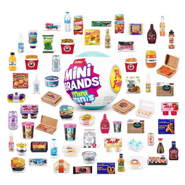 ZURU 5 Surprise Mini Brands Fill The Fridge Series 1 Collectible Capsule Simple ZURU
