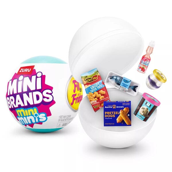 ZURU 5 Surprise Mini Brands Fill The Fridge Series 1 Collectible Capsule Simple ZURU