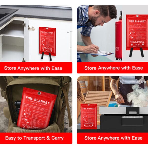 Emergency Fibreglass Certified Fire Blanket (1pc) Simple Showcase