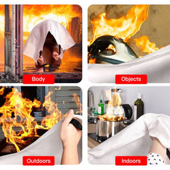 Emergency Fibreglass Certified Fire Blanket (1pc) Simple Showcase
