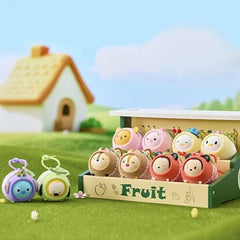 MINISO x Disney: Fruit Flocked Face Swap Series Figurine Keychain Blind Box (1pc) Simple MINISO