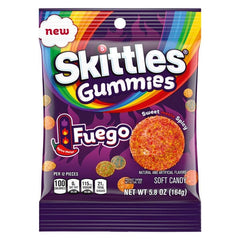 Skittles Fuego Spicy Fruity Gummy Candy (5.8oz) Simple Skittles
