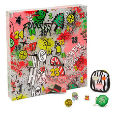 Fuggler Christmas Holiday Collectible Fidget Toy & Accessories Advent Countdown Calendar (24pc) Simple Fuggler
