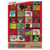 Fuggler Fuggmas Milk Chocolate 24-Day Countdown Advent Calendar (1.76oz) Simple Fuggler