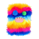 Fugglers Furry Rainbow Plush Lined Notebook (1pc) Simple Fugglers