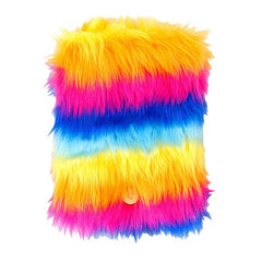 Fugglers Furry Rainbow Plush Lined Notebook (1pc) Simple Fugglers